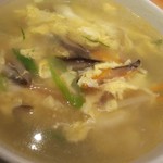 餃子菜館 勝ちゃん - 卵スープも美味しいげんよ