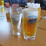 晴山ゴルフ場 レストラン浅間亭 - 生ビール＆焼酎水割り