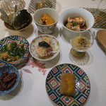 銀座 やまの辺 江戸中華 - 30年12月　小皿8種