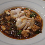 銀座 やまの辺 江戸中華 - 30年12月　鱈白子麻婆豆腐