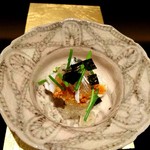 野嵯和 - 厚みのある河豚のタタキ