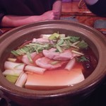 Uotorasenryou - 本鮪大トロと下仁田葱のネギマ鍋1,480円×2人前