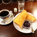 MIYAKOSHIYA COFFEE - マイルドブレンド702円、厚切りトースト324円