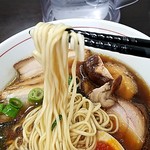 中華そば まる乃 - 醤油ラーメン肉増し+味玉子③