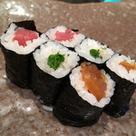 鮨 久いち - 鉄火巻、干瓢巻、梅紫蘇巻