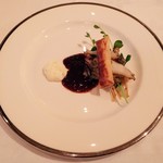 レストラン　シュバル ブラン - 前菜2・アワビ、舞茸