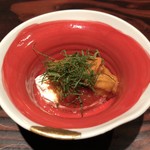 野口太郎 - 北海道の雲丹 マスカルポーネと自家製ケチャップ