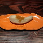 野口太郎 - 海老芋の天ぷら カラスミ塩がけ