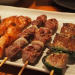 Yakitori Toritomi - ぼんじり、ズリ、ピーマン肉詰め