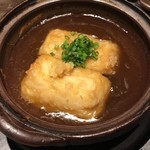 鳥良 - 揚げ出し豆腐。