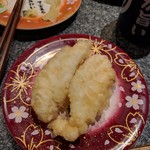 Maruchuu Kaitenzushi - 白身魚の天ぷら350円