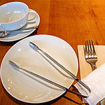 お茶とお菓子まやんち - アフタヌーンティーを食べる前のセッティング