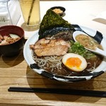 MENYA MUSASHI BUKOTSU - 1809_MENYA MUSASHI BUKOTSU Kota Kasablanka_Chicken Teriyaki Black S set@44,000Rp(鶏白湯マー油)