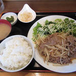 まんま - 【ランチ】 豚の生姜焼き定食　\600