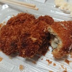 長津田農場 - ビッグヨーサンで買ったカキフライ（食べかけでスイマセン(^^;））