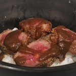 厚切り牛かつ専門店　神戸 牛かつ亭 - ミニデミカツ丼