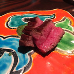 野口太郎 - 飛騨牛のステーキにはほうれん草のスープでした