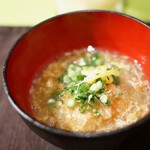 食堂とだか - ■胡麻豆腐の揚出し
      セコガニの出汁で餡を作ってるそうです