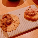 地葉 - 2018.11.  レバーパテ & 鶏のリエット