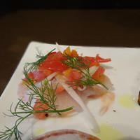 イル ビッライオ - 昼呑みコース：鮮魚のカルパッチョ・ハタ