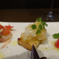 イル ビッライオ - 昼呑みコース：ぼたん海老のブルスケッタ