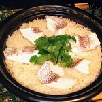 Shimbashi Koshitsu Izakaya Kougetsu - 真鯛の釜焚きご飯真鯛の釜焚きご飯