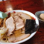 中華そば処 琴平荘 - チャーシューメン（大盛）+煮玉子