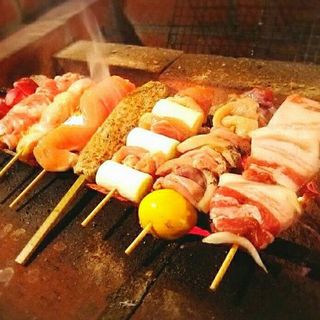 Each piece is carefully grilled over charcoal! Enjoy the skewers made with the best ingredients◎