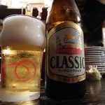 カレー屋アカマル - ビールはサッポロクラッシック