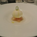 リストランテ カノフィーロ - ライムのソルベと和梨のコンポスタ