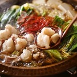 Hakata mentaiko Motsu-nabe (Offal hotpot)