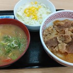 Yoshinoya - サラシア牛丼＆豚汁