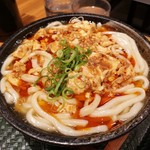 はなまるうどん - 麻婆あんかけうどん 大 (700円)