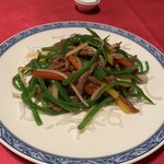 ホテルオークラ レストラン千葉 中国料理 桃源 - 細切り牛肉とピーマン炒め Dec/2018