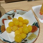 割烹 熊谷 - 揚げ銀杏