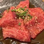 焼肉 鋤焼 武善 - 甲州牛上ロース アップ