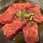 焼肉 鋤焼 武善 - 甲州牛上ロース アップ