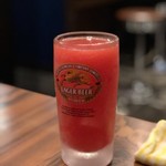 博多ラーメン まるひで - トマトサワー400円…綺麗な赤色ですね