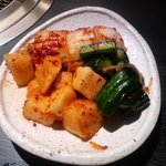 京橋 松蘭 - キムチ盛り合わせ