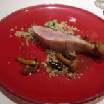 フロリレージュ - 金目鯛のポワレ　天然の茸とクスクスと枝豆