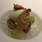 Lien - デセール①（2種のブドウとマスカルポーネのムース）