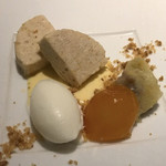 Lien - デセール②（バナナと金柑のスフレグラッセ 焼きバナナと金柑のコンポート）