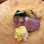 馬場乃町 はやし - 酢 肴 鴨土佐酢炊き ラフランス有馬煮 菊華おろし