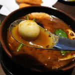 ラマイ - スープカレー・フィッシュフライ1100円（1日10食限定）
            スープ大盛り、ライスL、辛さ10番