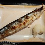 ハナレノミカジノバ - 秋刀魚塩焼アップ