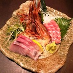 海鮮和食 行楽庵 - 刺し身３点盛り