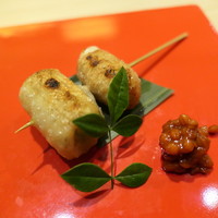 瀧口 - 鶏皮ネギ巻き、もろみ味噌