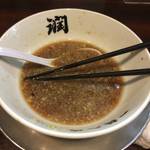 らーめん潤 - 食べ終えた丼