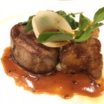 フェリエ - トリュフの香る根菜のグレック添え 黒毛和牛フィレ肉のグリエ