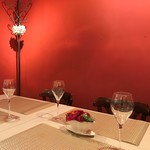 trentotto - 半個室のテーブルセット